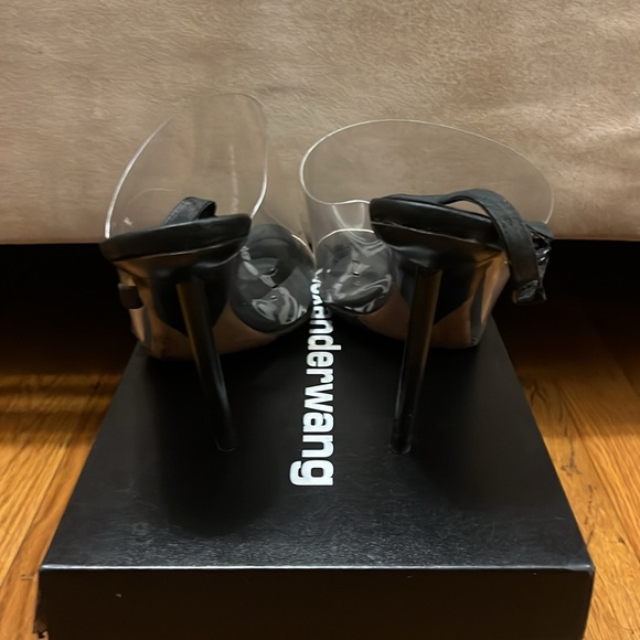 Alexander Wang PVC Marlow Slingback Heels Sz 39 π€ Same Day Ship ππΎββοΈπ¦βοΈβοΈ - Picture 5 of 12